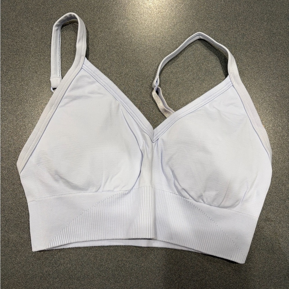 Lululemon Athletica pastel blue ebb to street Sports Bra